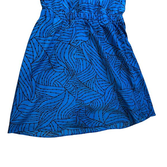 Ezra Womens Halter Neck Mini A Line Dress Blue Sz Medium Y2k Retro Boho Festival - Picture 4 of 10